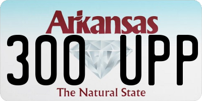 AR license plate 300UPP