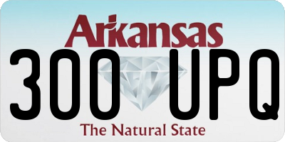 AR license plate 300UPQ