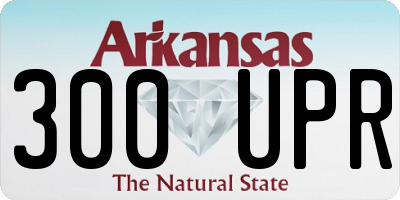AR license plate 300UPR