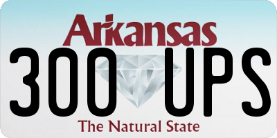 AR license plate 300UPS