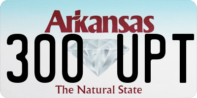 AR license plate 300UPT