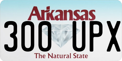 AR license plate 300UPX