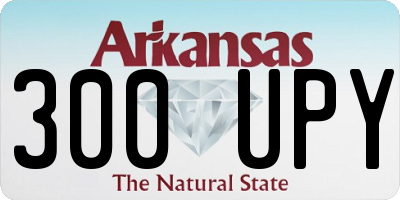 AR license plate 300UPY