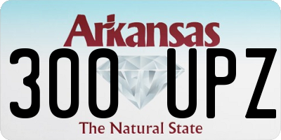AR license plate 300UPZ