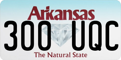 AR license plate 300UQC