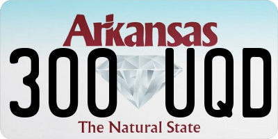 AR license plate 300UQD