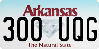 AR license plate 300UQG