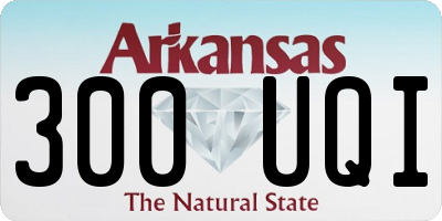AR license plate 300UQI