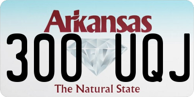 AR license plate 300UQJ