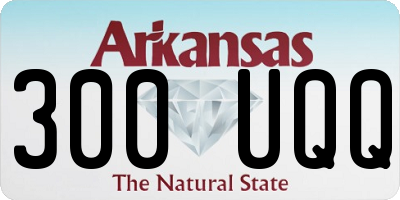 AR license plate 300UQQ