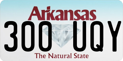AR license plate 300UQY
