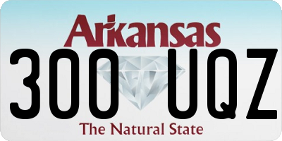 AR license plate 300UQZ