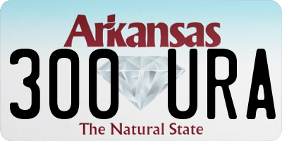 AR license plate 300URA
