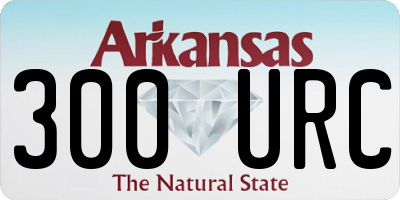 AR license plate 300URC