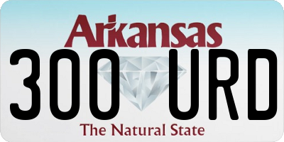 AR license plate 300URD