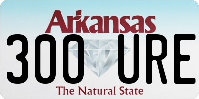 AR license plate 300URE