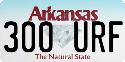 AR license plate 300URF