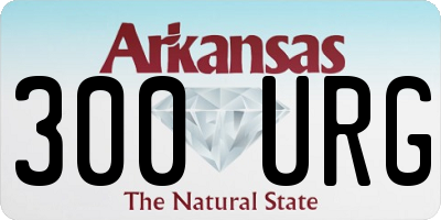 AR license plate 300URG