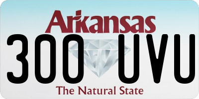 AR license plate 300UVU