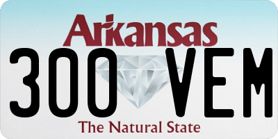 AR license plate 300VEM