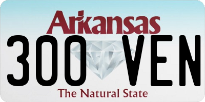 AR license plate 300VEN