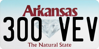 AR license plate 300VEV