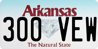 AR license plate 300VEW