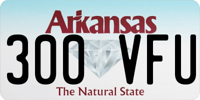 AR license plate 300VFU