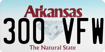 AR license plate 300VFW