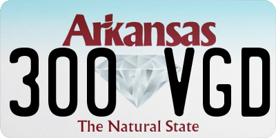 AR license plate 300VGD