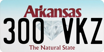AR license plate 300VKZ