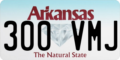 AR license plate 300VMJ