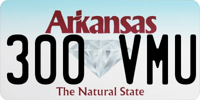 AR license plate 300VMU