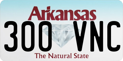 AR license plate 300VNC