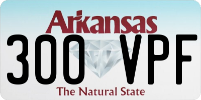 AR license plate 300VPF