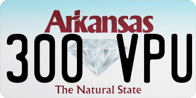 AR license plate 300VPU