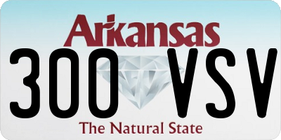 AR license plate 300VSV