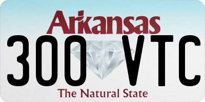 AR license plate 300VTC