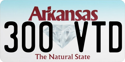 AR license plate 300VTD