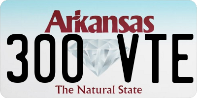 AR license plate 300VTE