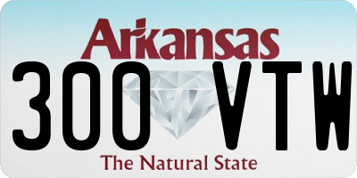 AR license plate 300VTW