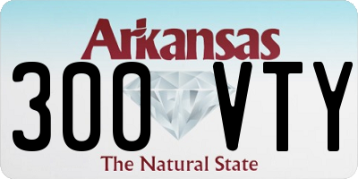 AR license plate 300VTY