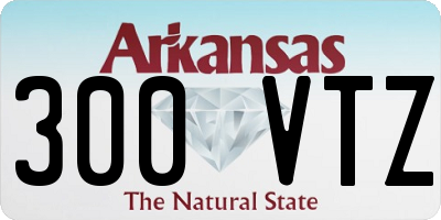 AR license plate 300VTZ