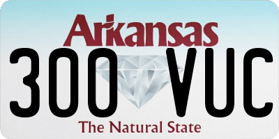 AR license plate 300VUC