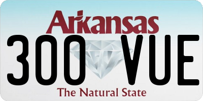 AR license plate 300VUE