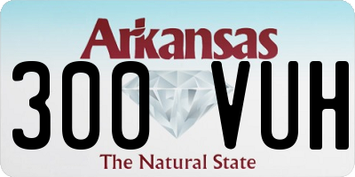 AR license plate 300VUH