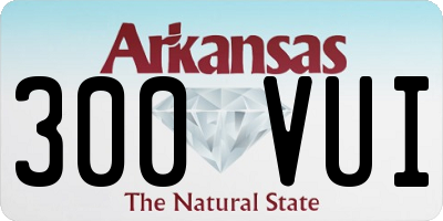 AR license plate 300VUI
