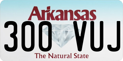 AR license plate 300VUJ
