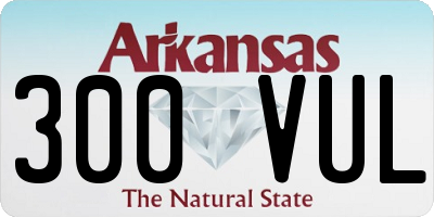 AR license plate 300VUL