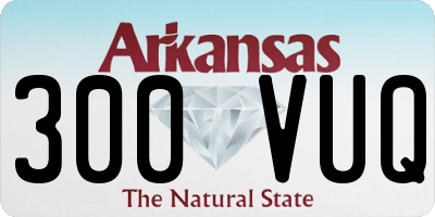 AR license plate 300VUQ